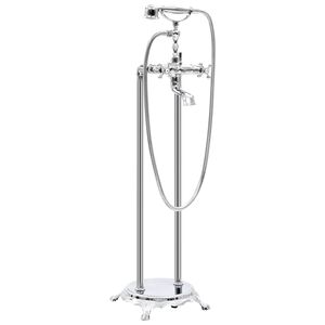 vidaXL Frittst&aring;ende badekarkran rustfritt st&aring;l 99,5 cm