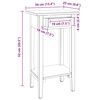 vidaXL Planteholder med skuff Brun 34 x 25 x 52 cm Mahogni Tre
