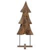 vidaXL Juletre Brun 90 cm Massivt Teaktre