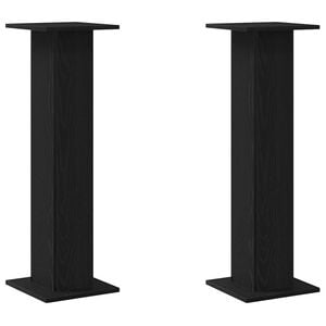 vidaXL Planteholder 2 stk. Svart Eik 30 x 30 x 95 cm Konstruert tre