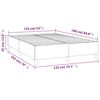 vidaXL Boxspring-sengeramme svart 135x190 cm Double fl&oslash;yel