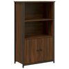 vidaXL Highboard brun eik 62x32x103,5 cm konstruert tre