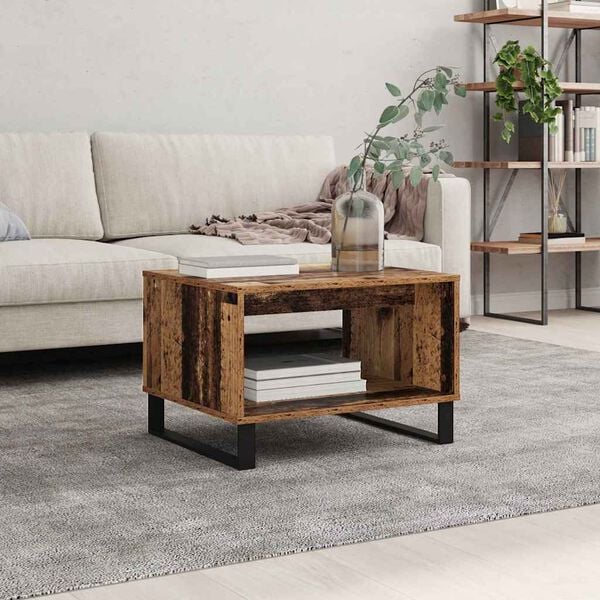 vidaXL Kaffebord Gammelt tre 60 x 50 x 40 cm Konstruert tre