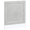 vidaXL Oppvaskmaskin panel Porto betonggr&aring; 60x1,5x57 cm konstruert tre