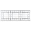 vidaXL Gabion hevet seng s&oslash;lv 150 x 50 x 60 cm Galvanisert St&aring;l