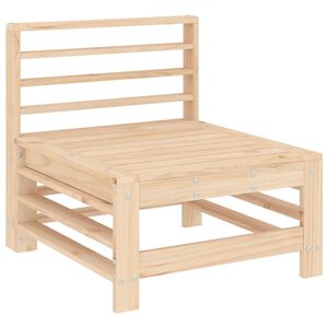 vidaXL Midtsofa for hage heltre furu