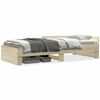 vidaXL Sengeramme uten madrass sonoma eik 100x200 cm konstruert tre