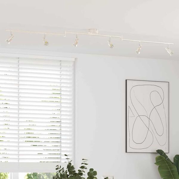 vidaXL Takspot Nørstet nikkel 176.5 x 9.5 x 14 cm Stål