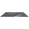 vidaXL Bordplate svart 100x62 cm 8 mm herdet glass med marmor design