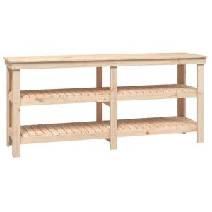 vidaXL Arbeidsbenk 181x50x80 cm heltre furu