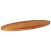 vidaXL Bordplate 110x50x3,8 cm oval heltre akasie