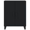 vidaXL Highboard svart 69,5x34x180 cm konstruert tre