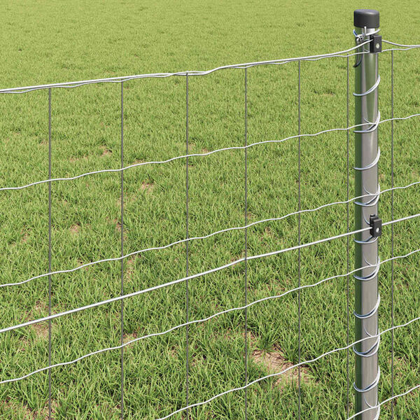 vidaXL Euro gjerde 1,5 x 10 m PVC-belagt jern