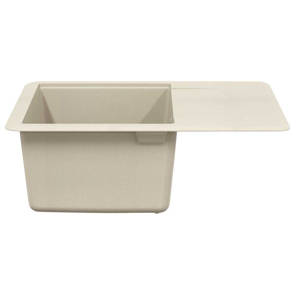 vidaXL Vask Beige 560 x 460 mm 80% kvarts og 20% harpiks