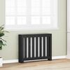 vidaXL Radiator Deksel Svart Eik 104 x 20 x 82 cm Konstruert tre