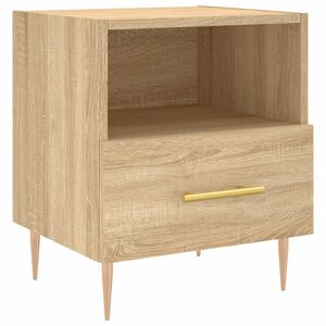 vidaXL Nattbord sonoma eik 40x35x47,5 cm konstruert tre