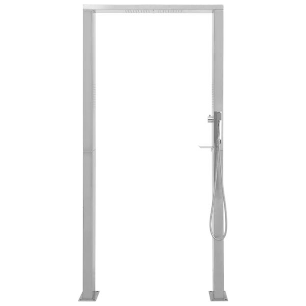 vidaXL Utend&oslash;rs dusj rustfritt st&aring;l doble dyser