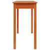 vidaXL Konsollbord voksbrun 110x40x75 cm heltre furu