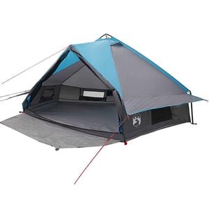 vidaXL Teepee Telt 8-Personer 8 person Bl&aring; og gr&aring;