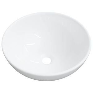 vidaXL Servant hvit 28x28x10 cm keramikk