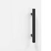 vidaXL Highboard høyglans hvit 34,5x34x180 cm konstruert tre