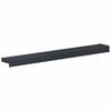 vidaXL Vinduskarmer Anthracitt med trestruktur 80 x 10 x 4,5 cm PVC