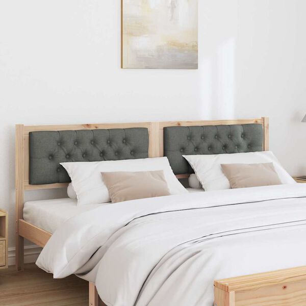 vidaXL Hodegavl Annet brun og mørkegrå 180 cm Heltre furu