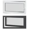 vidaXL Kj&oslash;levindu RISOR 110 x 70 cm PVC og glass Antrasitt