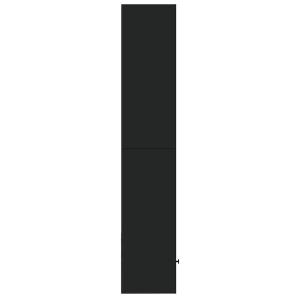 vidaXL Bokhylle svart 40x36x189 cm konstruert tre