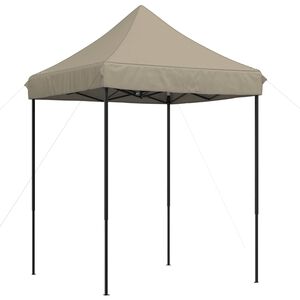 vidaXL Partytelt 200 x 200 x 306 cm Gr&aring;brun Oxford Stoff