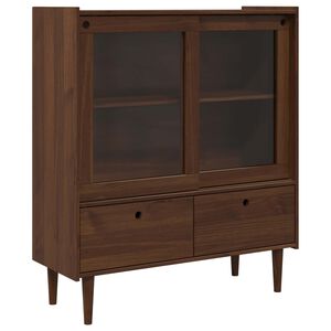 vidaXL Skap BILBAO M&oslash;rk karamell 104 x 40 x 120 cm