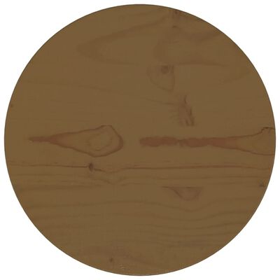 vidaXL Bordplate brun Ø30x2,5 cm heltre furu