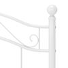 vidaXL Sengeramme hvit metall 100x200 cm
