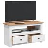 vidaXL TV-hj&oslash;rneskap hvit 93x49x49 cm heltre furu Panama Range