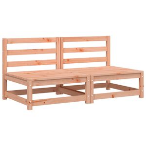 vidaXL Hagesofaer uten armlener 2 stk 70x70x67 cm heltre douglasgran