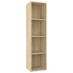 vidaXL Bokhylle/TV-benk sonoma eik 36x30x143 cm sponplate