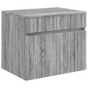 vidaXL Vegghengt Badskap Gr&aring; Sonoma 59 x 44,5 x 50 cm Konstruert tre