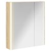vidaXL Baderomsspeilskap Sonoma eik 63,5 x 15,5 x 70 cm Konstruert tre