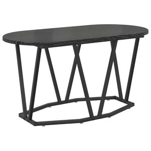 vidaXL Kaffebord Svart Eik 80 x 40 x 40.5 cm Ingeni&oslash;rtre og metall