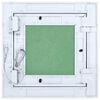 vidaXL Inspeksjonsluke Hvit 20 x 20 cm Aluminium og gipsplater