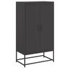 vidaXL Highboard svart 68,5x38,5x123,5 cm stål