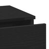 vidaXL Nattbordskap 2 pcs Svart Eik 40 x 35 x 65 cm Konstruert tre