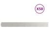 vidaXL Plenkanter 50 stk 10x103 cm rustfritt st&aring;l