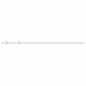 vidaXL Mini skyved&oslash;rsett karbonst&aring;l hvit 200 cm