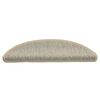 vidaXL Selvklebende trappematter sisal 30 stk 56x17x3 cm lysegrønn