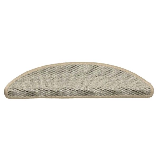 vidaXL Selvklebende trappematter sisal 30 stk 56x17x3 cm lysegrønn