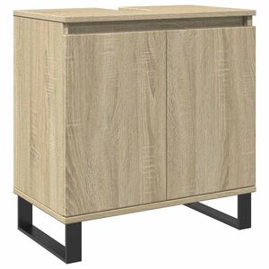 vidaXL Servantskap sonoma eik 58x33x60 cm konstruert tre