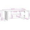 vidaXL TV Enheter Valn&oslash;tt 105 x 33 x 46 cm Konstruert tre