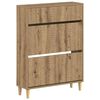 vidaXL Sko Skap DELFT 78 x 24 x 103 cm Konstruert tre Artisan eik