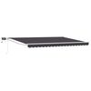 vidaXL Manuell utvidbar markise med LED-lamper 4,5 &times; 3 m